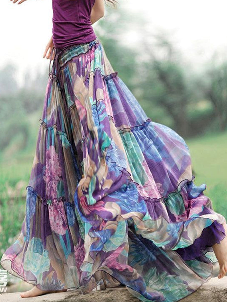 Buy GOKIX Women Multicolor Floral Print Cotton Silk Pack Of 2