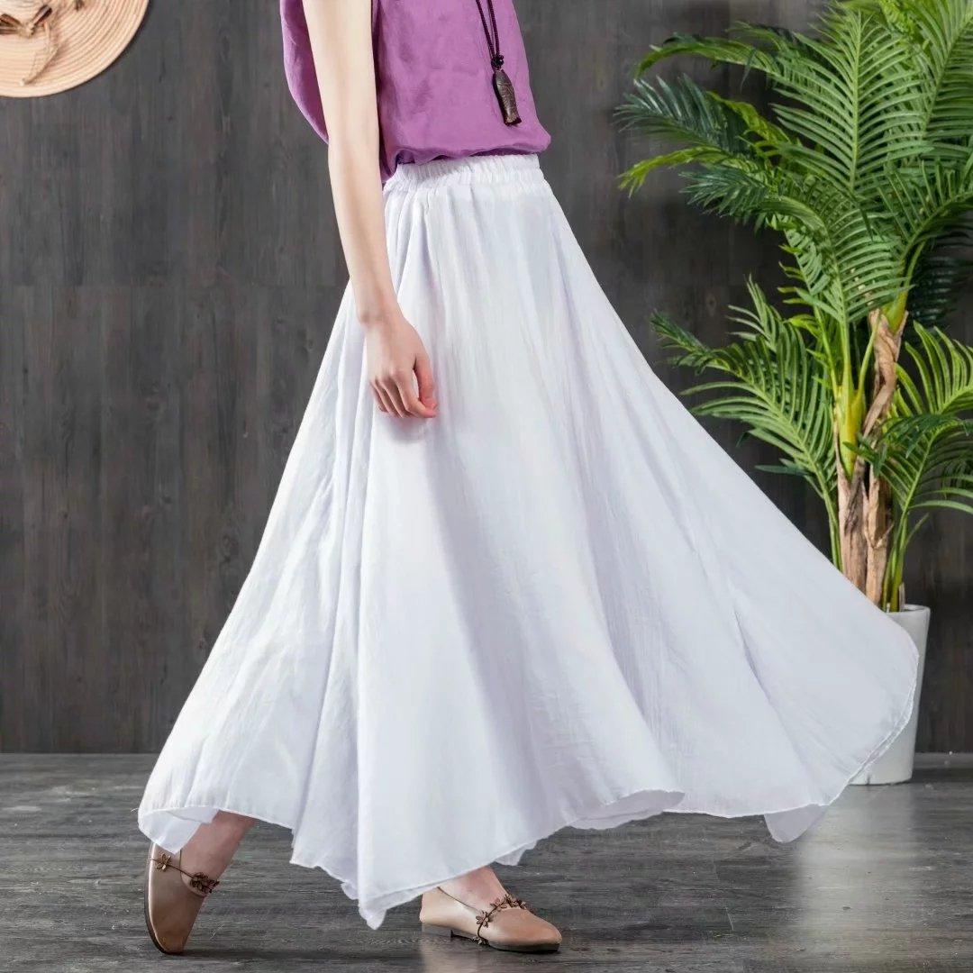 White maxi hotsell skirt chiffon