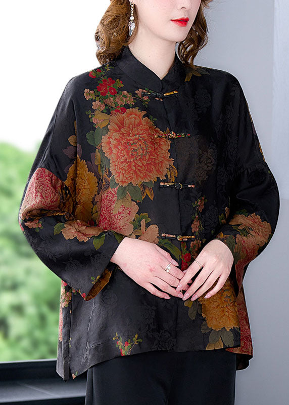 oriental print jacket