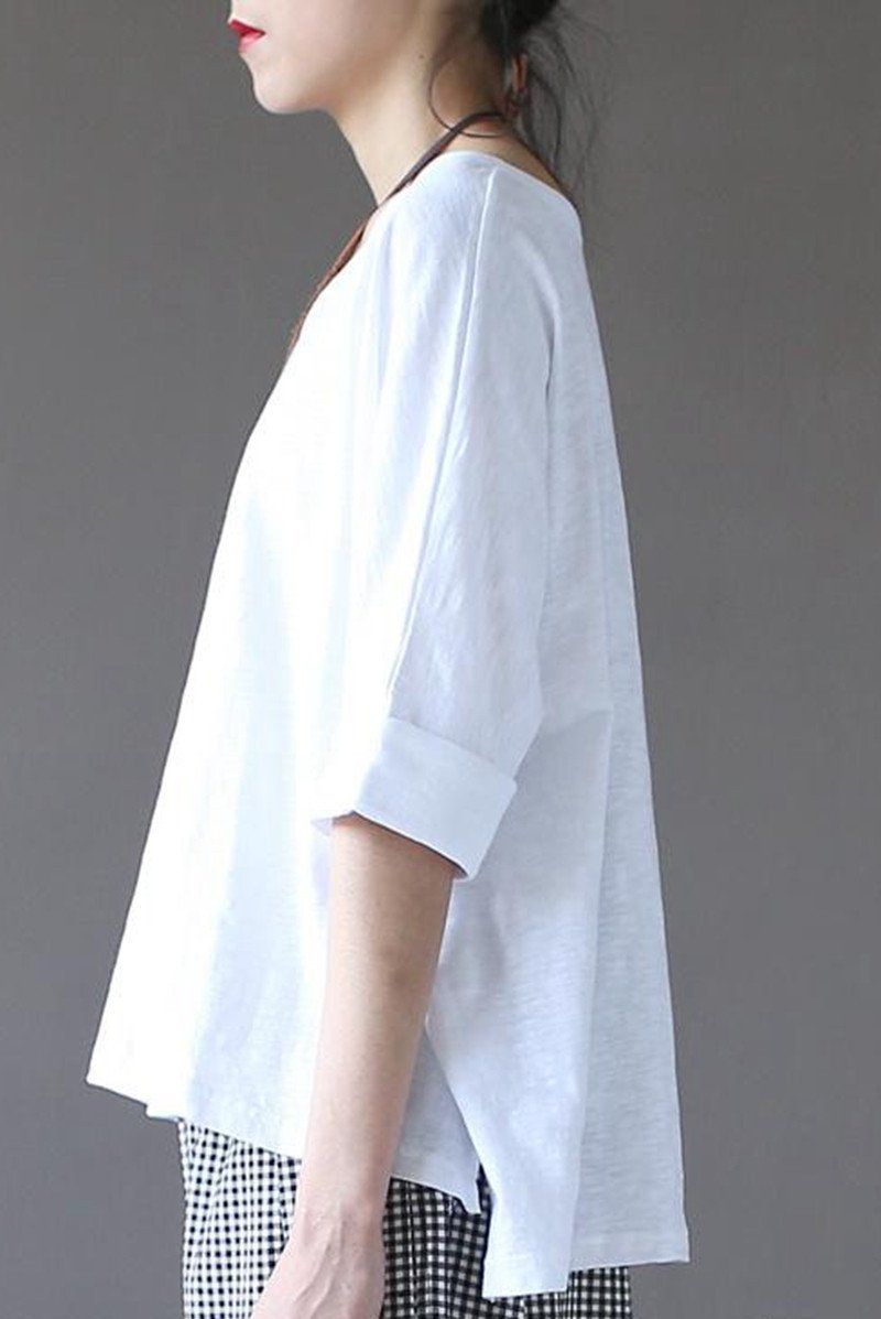 White Summer Sweet Casual Loose T-Shirt