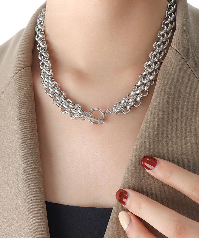 Bohemian Gold Stainless Steel Alloy Chain Collar Necklace