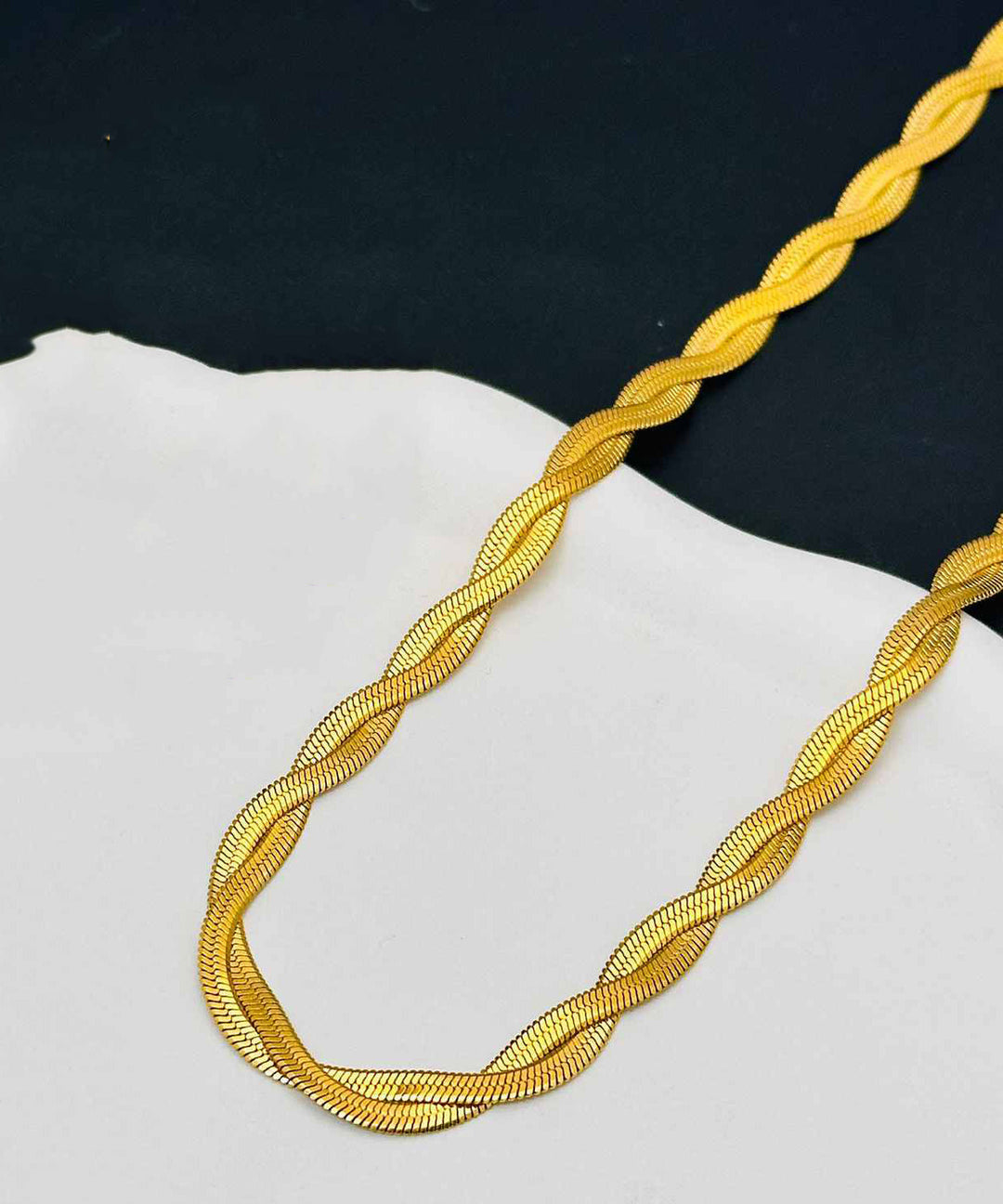 Boho Gold Stainless Steel Alloy Double Layer Necklace