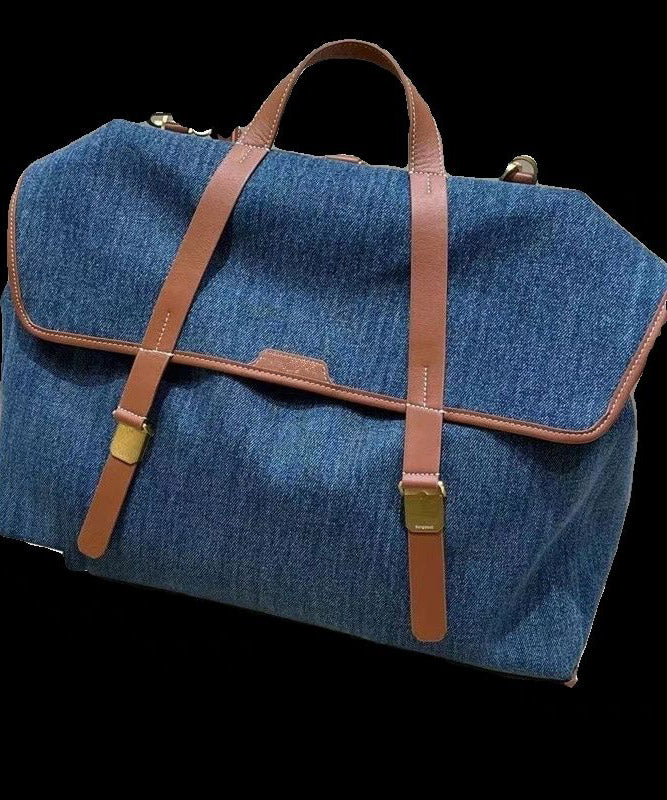 Boutique Blue Large Capacity Denim Backpack Bag