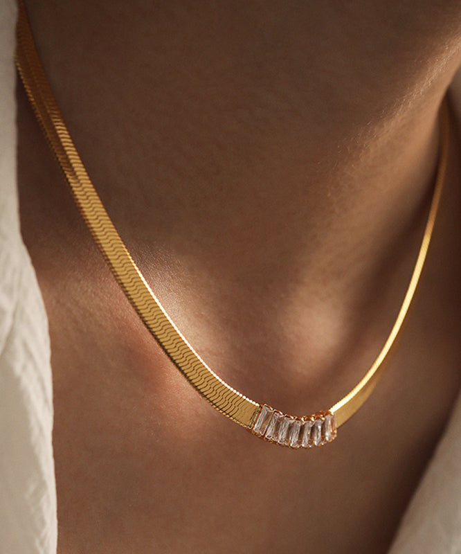 Boutique Gold Copper Overgild Collar Necklace