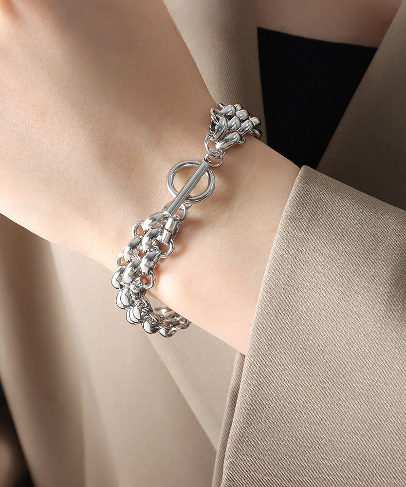 Boutique Silk Stainless Steel Chain Chain Bracelet