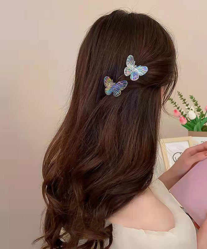 Cute Nude Acrylic Metal Butterfly Five Hairpin