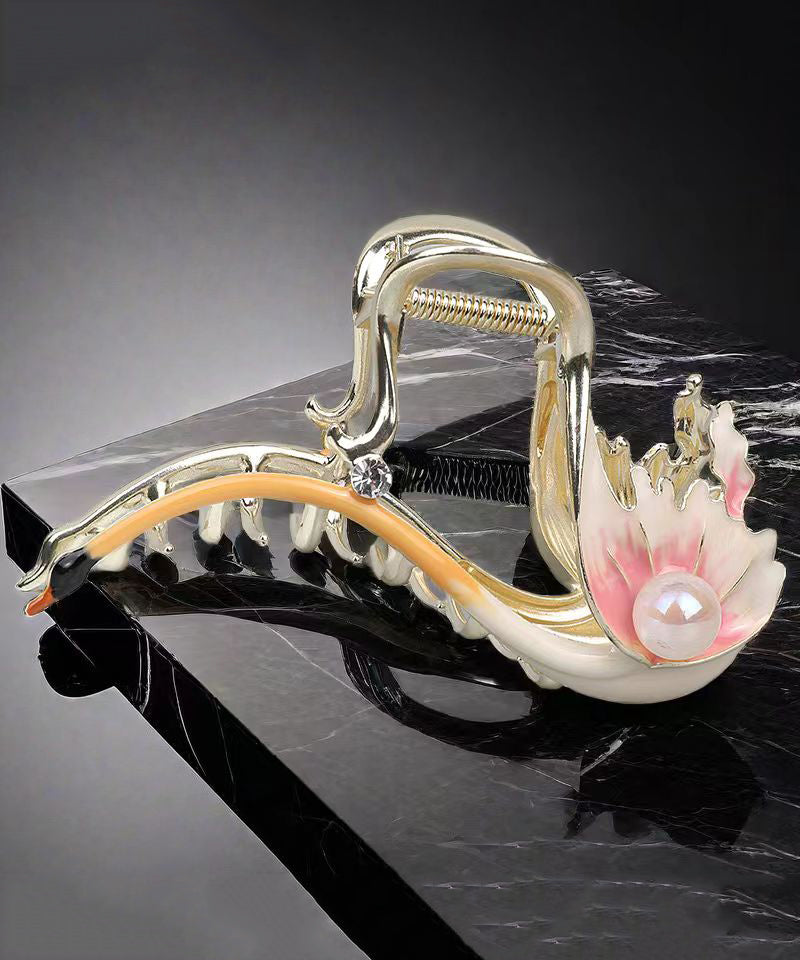 Stylish Alloy Drip Glaze Pearl Hairpin