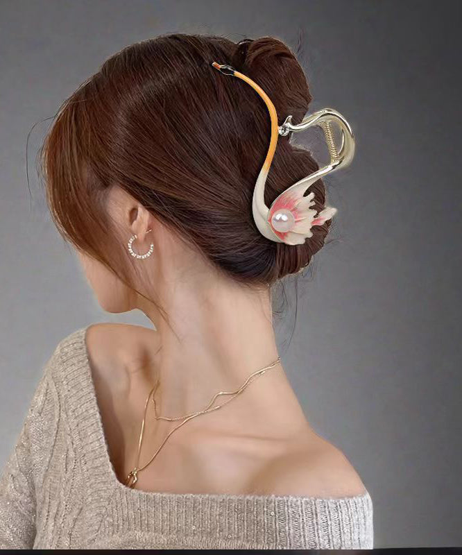 Stylish Alloy Drip Glaze Pearl Hairpin