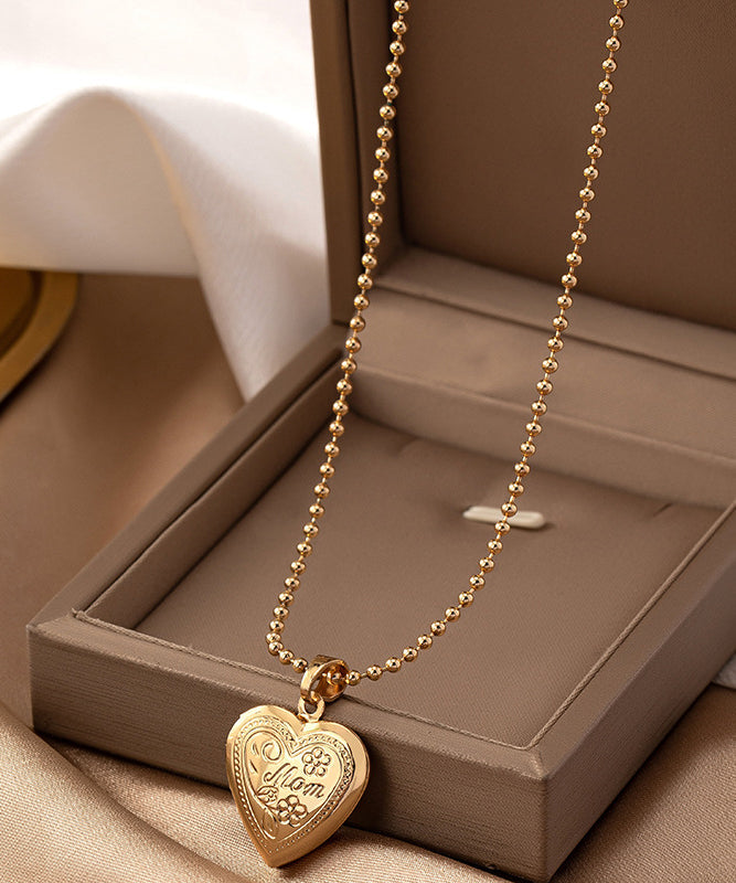 Stylish Gold Sterling Silver Overgild Love Pendant Necklace