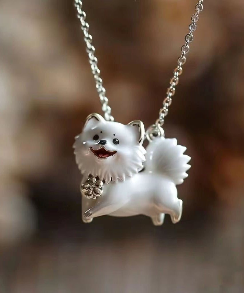 Unique Gold Alloy Animal Smile Pendant Necklace