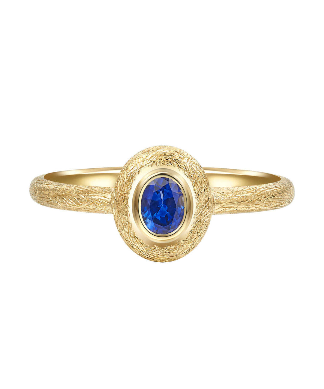 Vintage Royal Blue Ancient Dharma Gold Zircon Crystal Rings