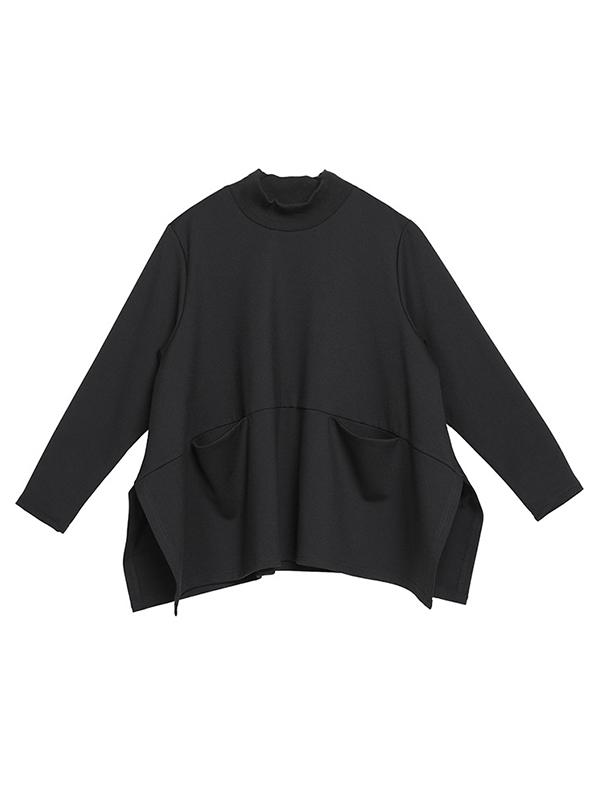 Black Long Sleeves Loose T-Shirt