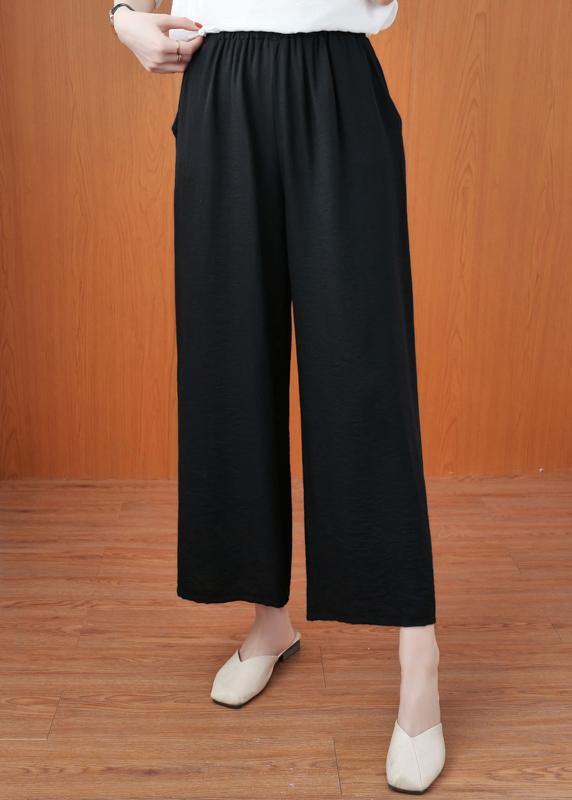 Loose Spring Wide Leg Pants Unique Black Fashion Women Pants - Omychic