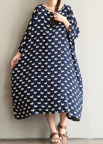 Natural Print quilting dresses Three Quarter sleeve Love Summer Dresses - Omychic