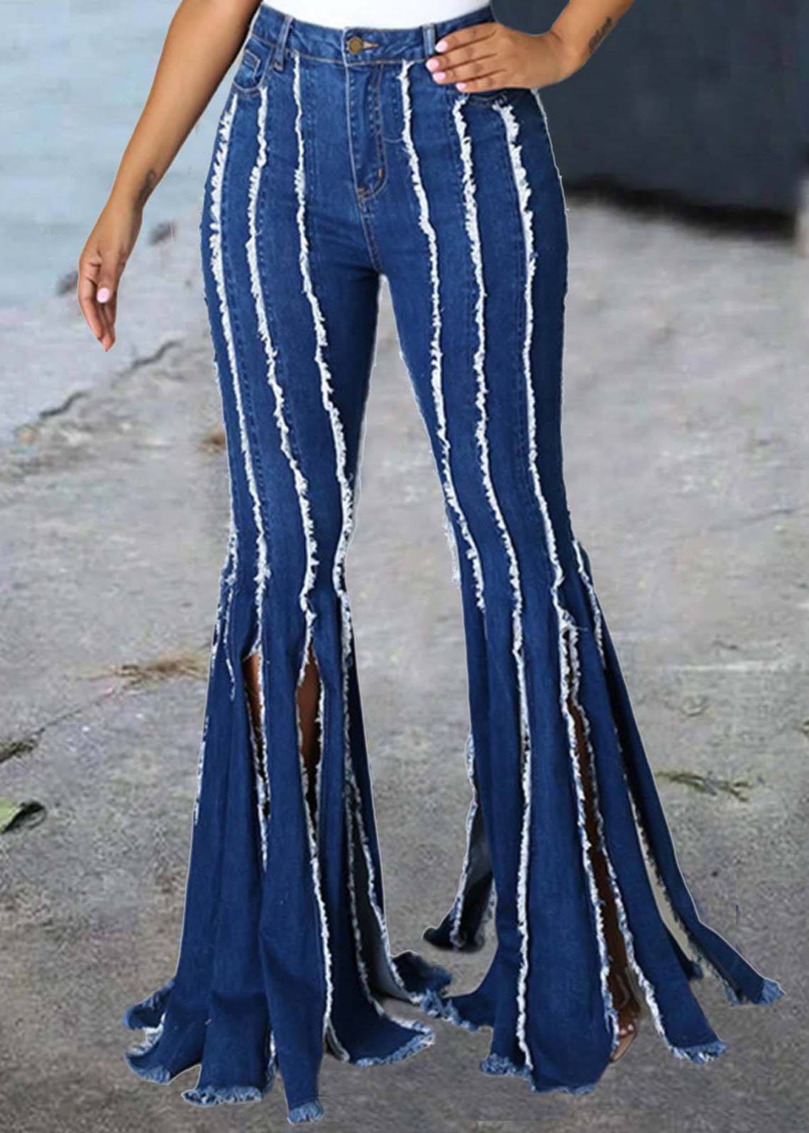 Womens Pants Long Waist Side Zipper Leg Inside Open Design Casual Fashion  2024 Fall 1025 From Liucpik, $74.36 | DHgate.Com
