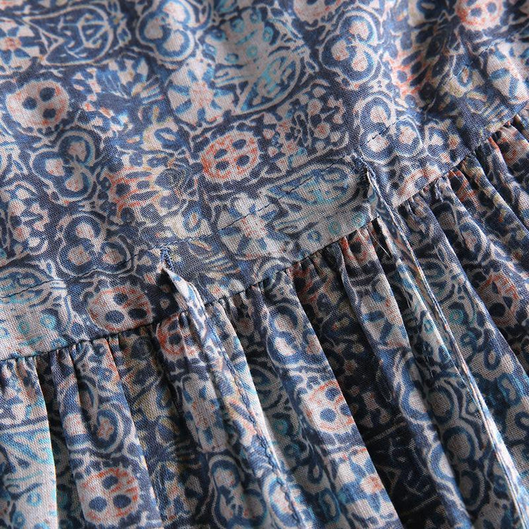 Plain Print Adjustable Waist Casual Dress - Omychic
