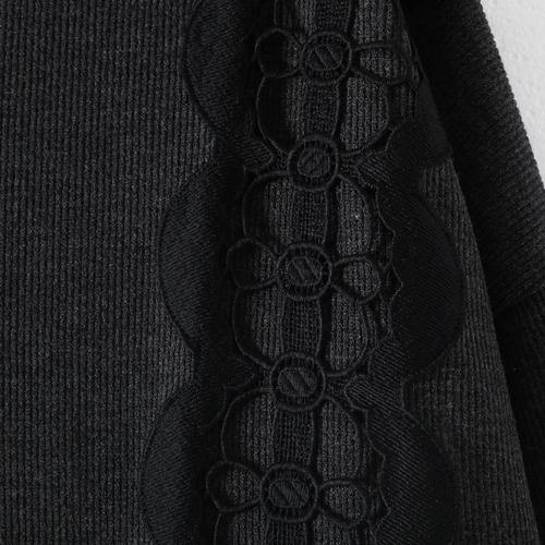 boutique dark gray linen dresses trendy plus size lack patchwork traveling dress casual asymmetrical maxi dresses - Omychic