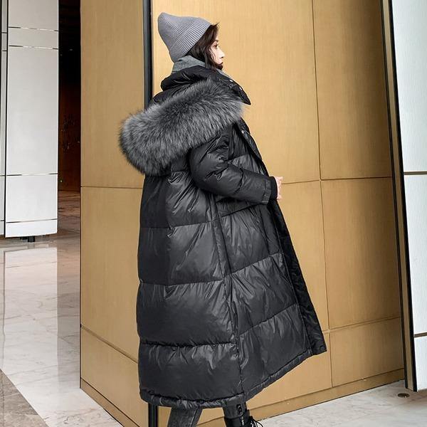 Winter Women's Plus Size Thicken Parka Female Cotton-Padded Clothes Hooded Fur Jacket - Omychic